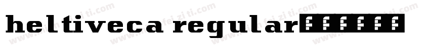 heltiveca regular字体转换